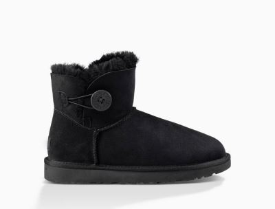 UGG Mini Bailey Button II Boots for Womens - Black India